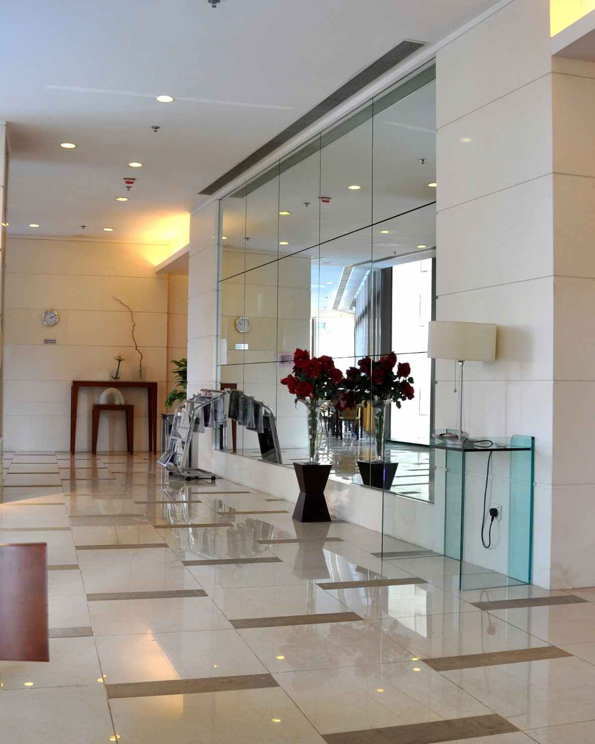 Bricks and Mrtar Luxury Flats Double Height Lobby